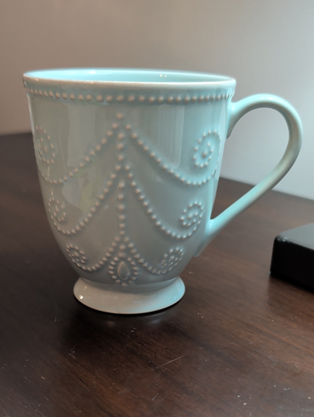 Lenox French Perle Mug Ice Blue 12oz